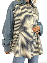 CAMISOLA COMBINADA DENIM RAYAS JOT