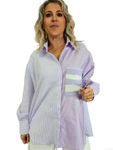 CAMISA COMBINADA RAYAS ASIMÉTRICA JOT