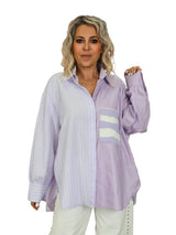 CAMISA COMBINADA RAYAS ASIMÉTRICA JOT