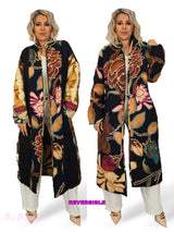 KIMONO ACOLCHADO REVERSIBLE NEGRO JOT