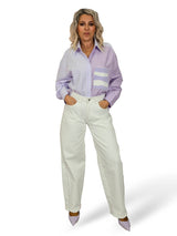 JEANS BLANCOS TACHUELAS ESTRELLAS