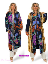 KIMONO ACOLCHADO REVERSIBLE MARINO JOT