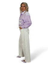 JEANS BLANCOS TACHUELAS ESTRELLAS