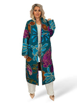 KIMONO ACOLCHADO REVERSIBLE VERDE JOT