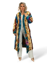 KIMONO ACOLCHADO REVERSIBLE VERDE JOT