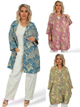 CHAQUETA KIMONO GOBELINO FLOR PEQUEÑA JOT