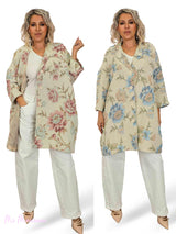 CHAQUETA KIMONO GOBELINO FLOR GRANDE JOT