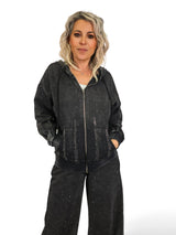 CHÁNDAL CHAQUETA CAPUCHA CREMALLERA NUVOLETTA