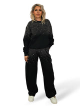 CONJUNTO SUDADERA STRASS NUVOLETTA