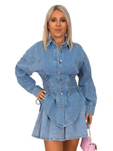 CHAQUETA DENIM CORSET JOT