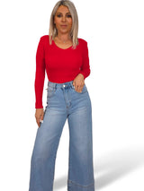 JEANS DOBLADILLO ANCHO