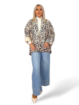 KIMONO ASIMETRICO ACOLCHADO ANIMAL PRINT JOT