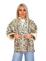 KIMONO ASIMETRICO ACOLCHADO ANIMAL PRINT JOT