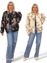 BOMBER ACOLCHADA BORDADA PEDRERIA JOT