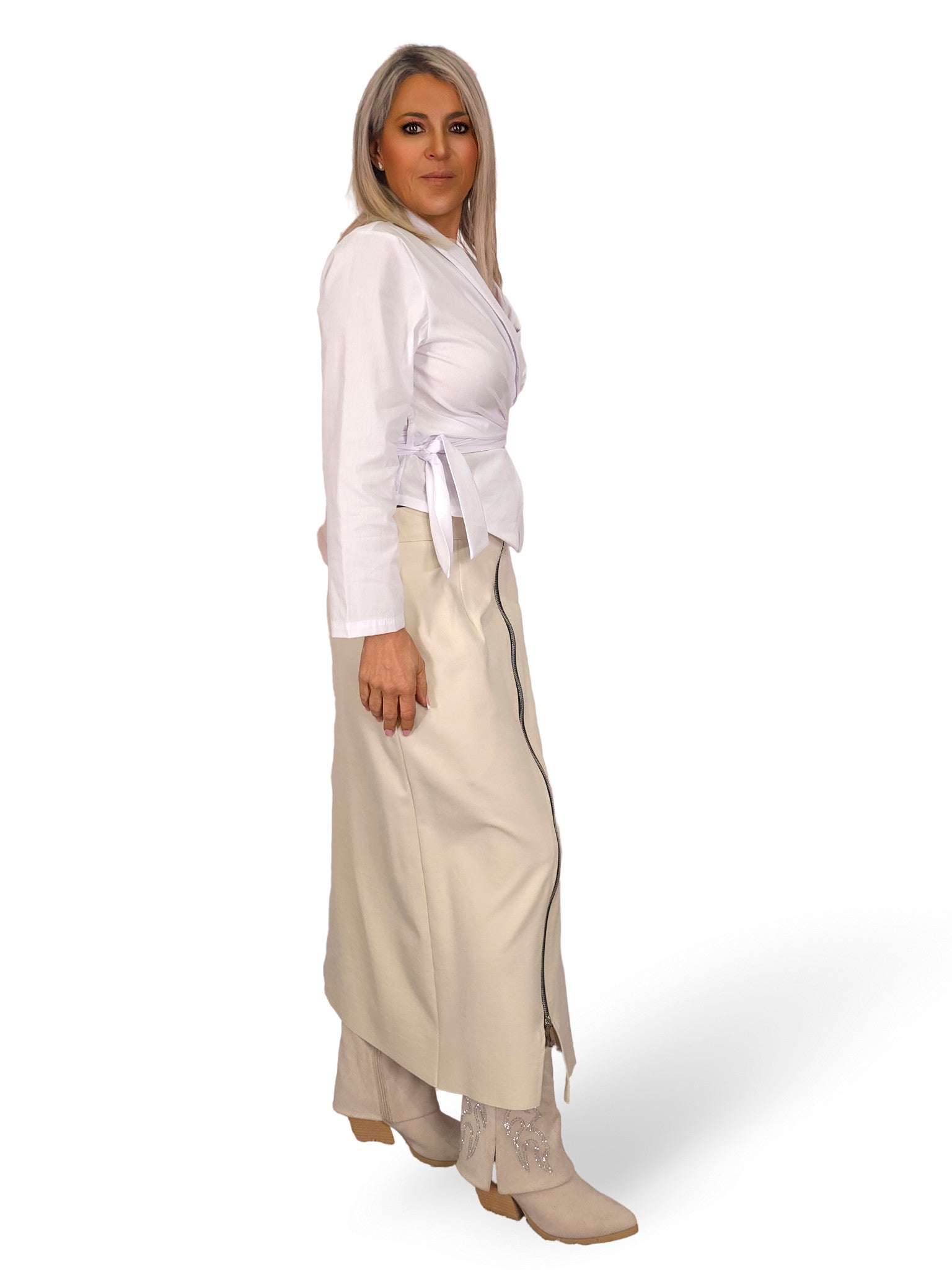 FALDA PUNTO ROMA CREMALLERA JOT