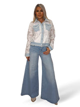 CHAQUETA DENIM ENCAJE