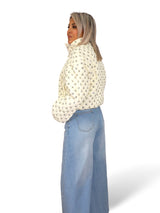 CHAQUETA ACOLCHADA LENTEJUELAS CORAZONES