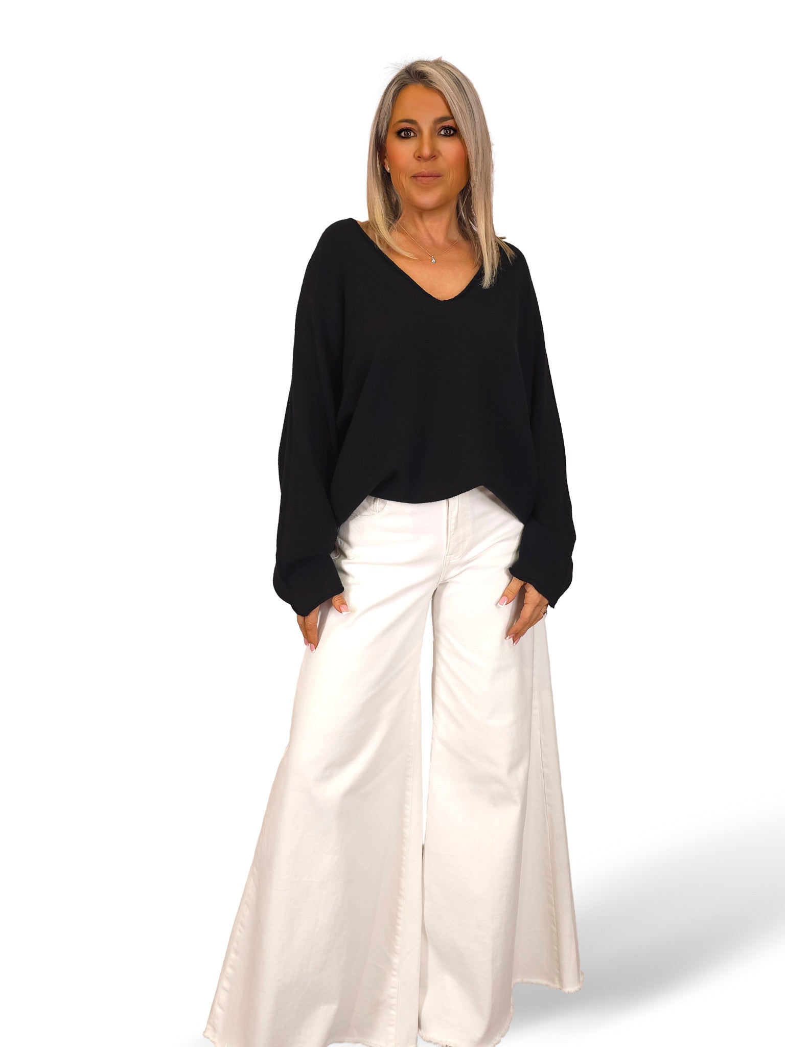 JEANS PALAZZO BLANCO