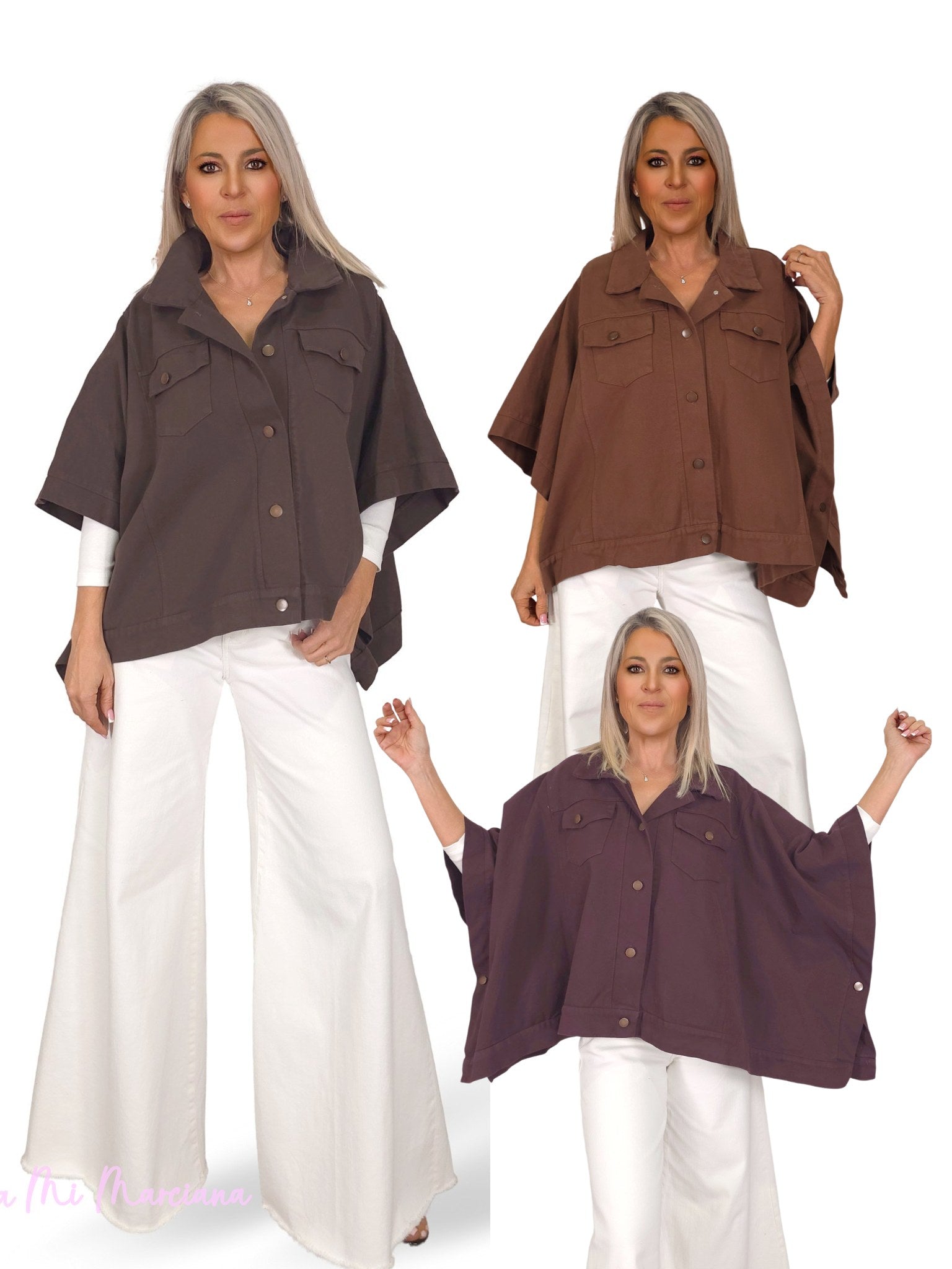 CHAQUETA PONCHO DENIM JOT