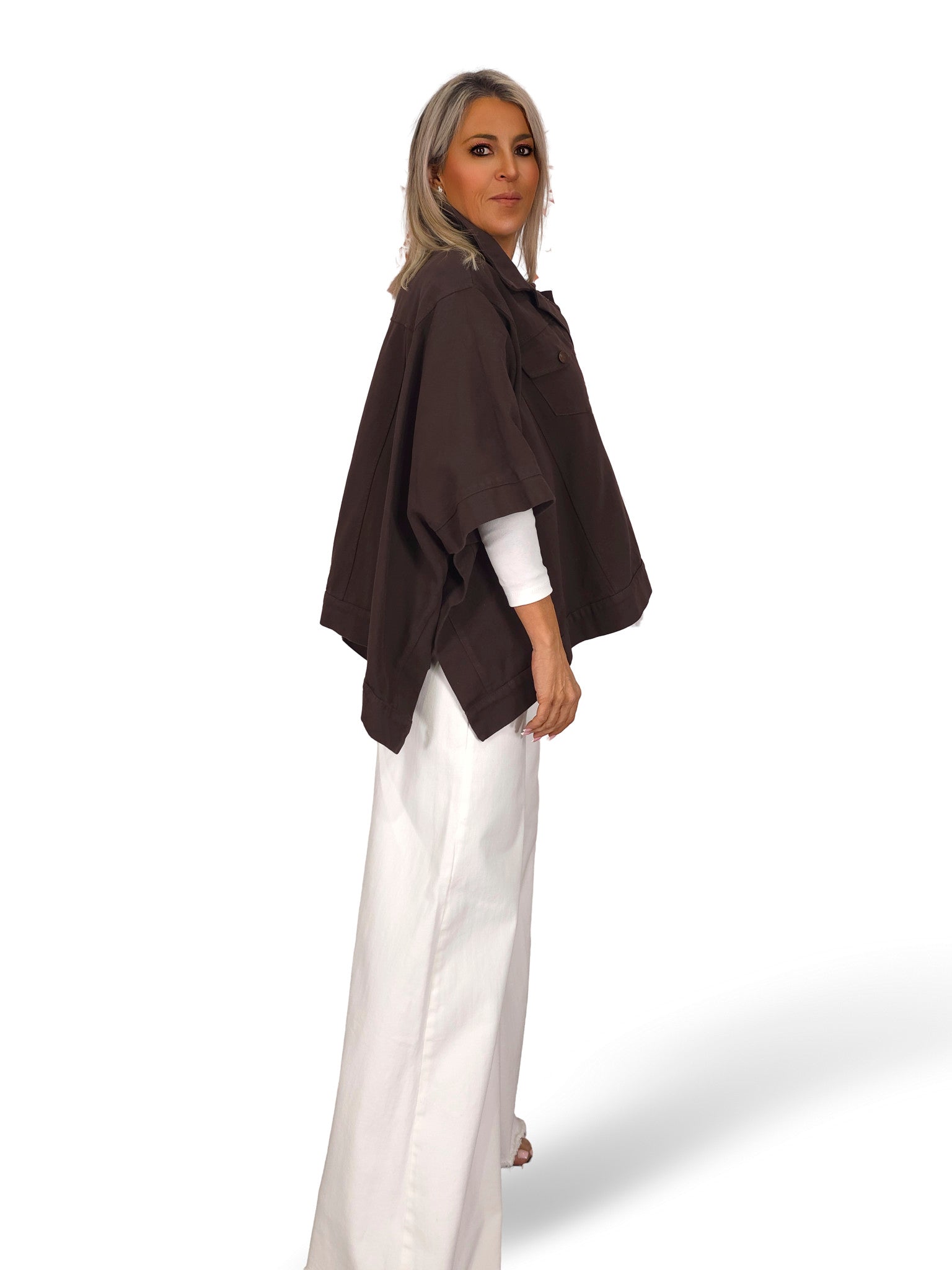 CHAQUETA PONCHO DENIM JOT