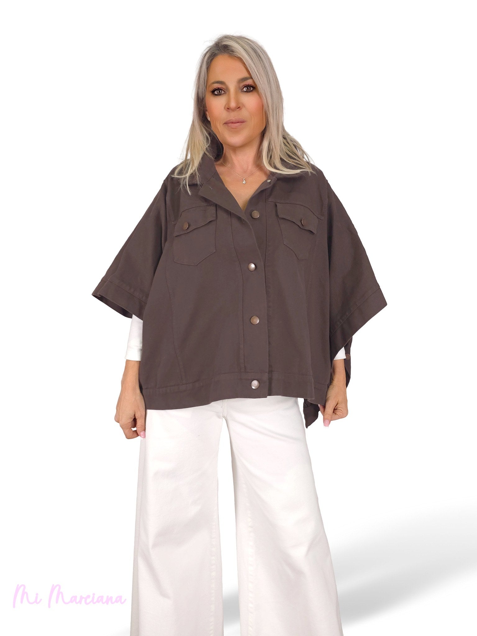 CHAQUETA PONCHO DENIM JOT