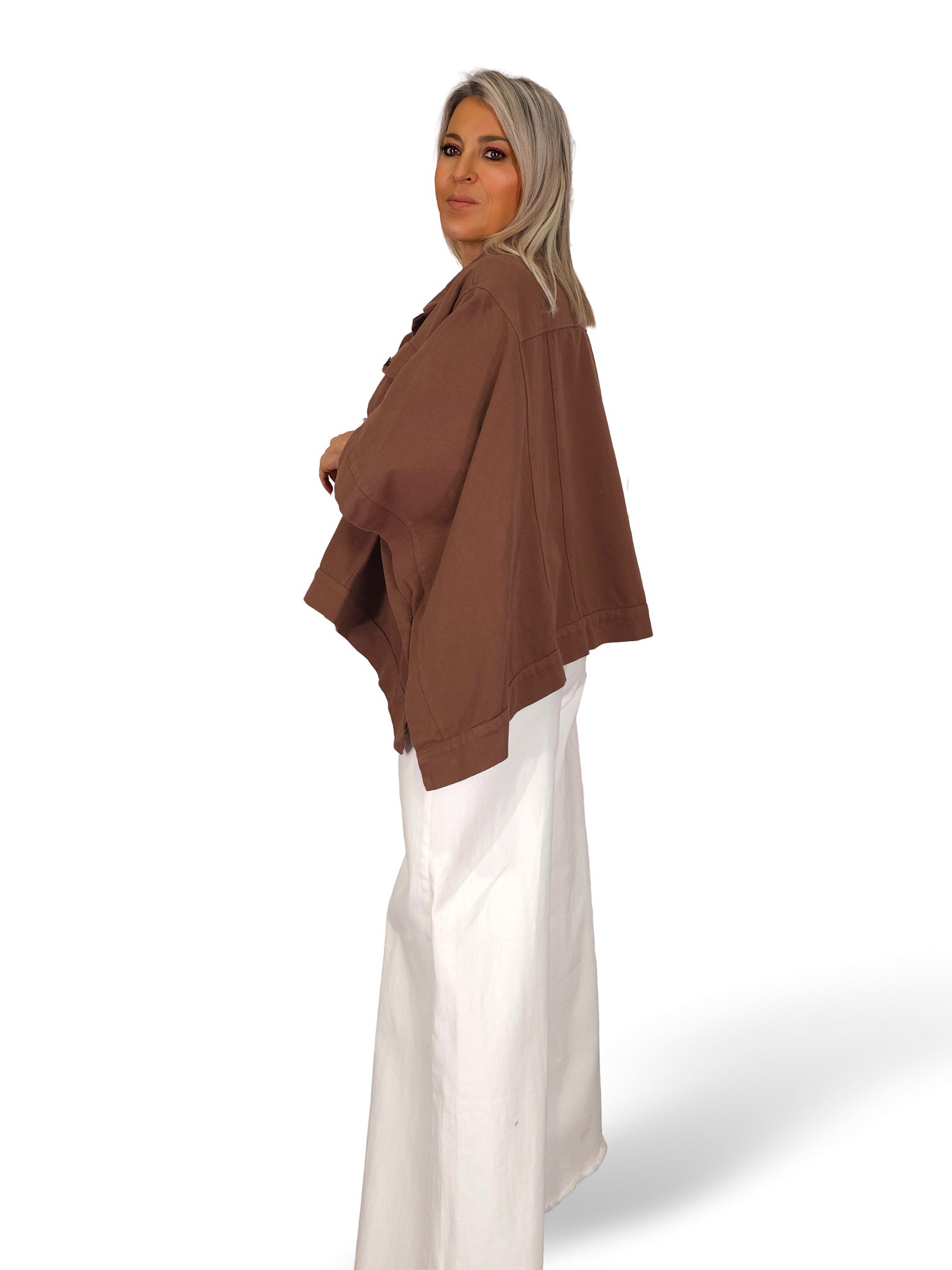 CHAQUETA PONCHO DENIM JOT