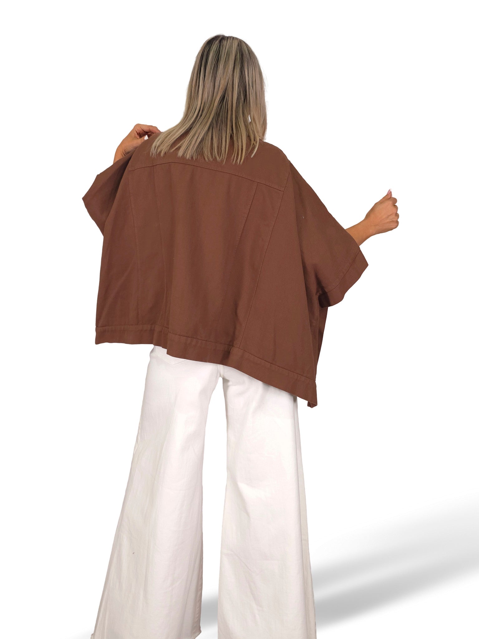 CHAQUETA PONCHO DENIM JOT