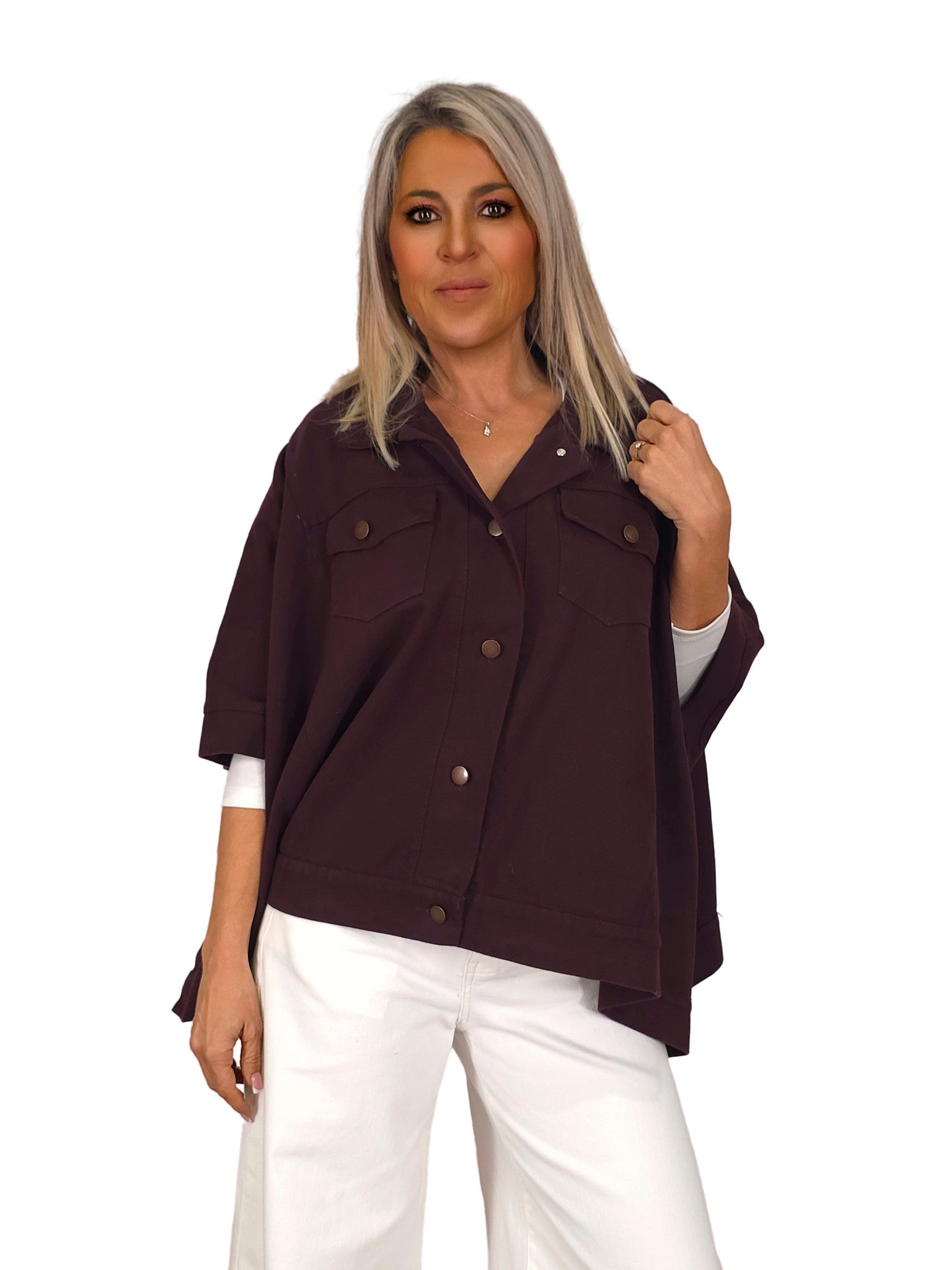 CHAQUETA PONCHO DENIM JOT