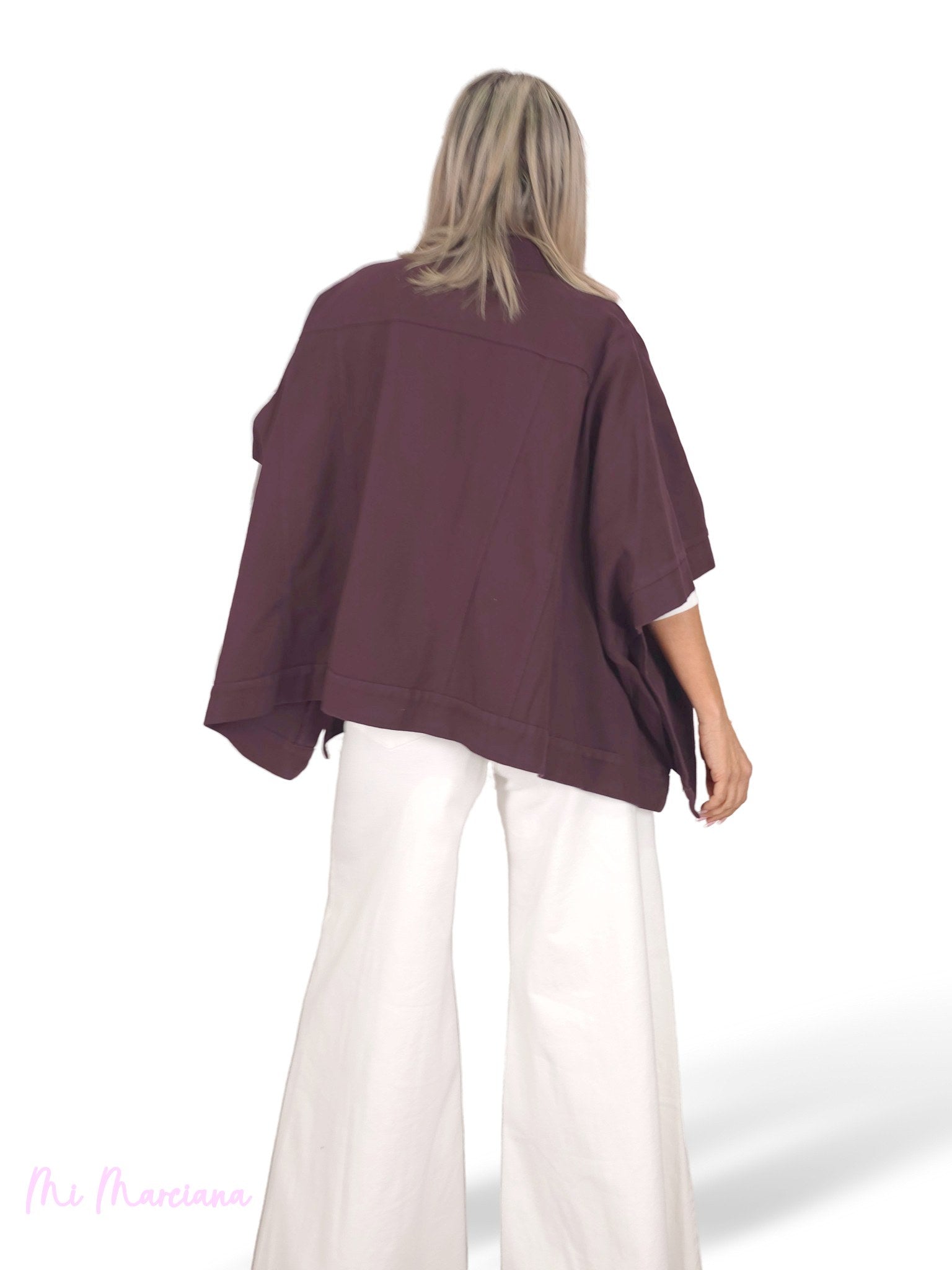 CHAQUETA PONCHO DENIM JOT