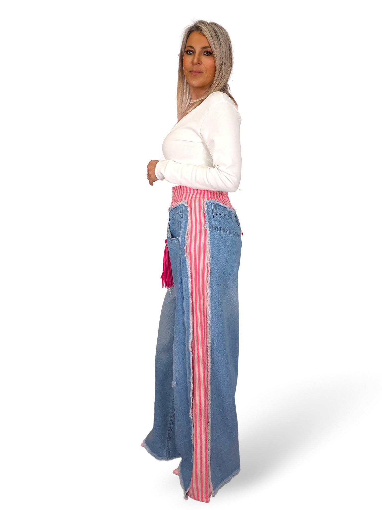 JEANS COMBINADO RAYAS JOT