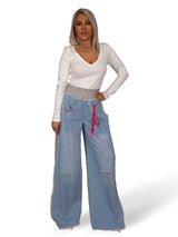 JEANS COMBINADO VICHY JOT