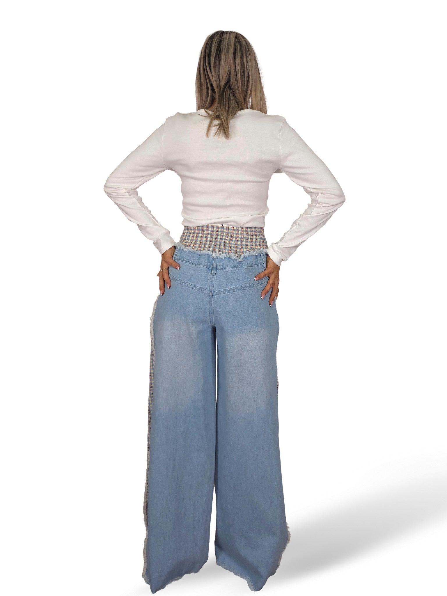 JEANS COMBINADO VICHY JOT