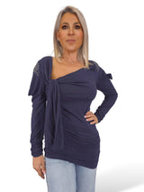 JOT DRAPED T-SHIRT MIT NIETEN