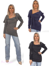 CAMISETA  VESTIDO DRAPEADO TACHAS JOT