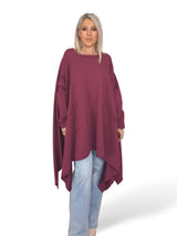 MAXI SUDADERA PICOS BOLSILLO JOT