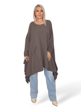 MAXI SUDADERA PICOS BOLSILLO JOT