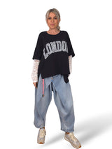 MAXI SUDADERA MANGAS ENCAJE