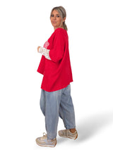 MAXI SUDADERA MANGAS ENCAJE