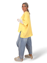 MAXI SUDADERA MANGAS ENCAJE