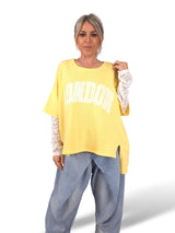 MAXI SUDADERA MANGAS ENCAJE