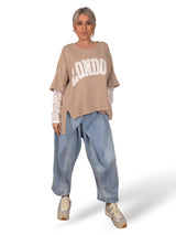 MAXI SUDADERA MANGAS ENCAJE