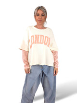 MAXI SUDADERA MANGAS ENCAJE