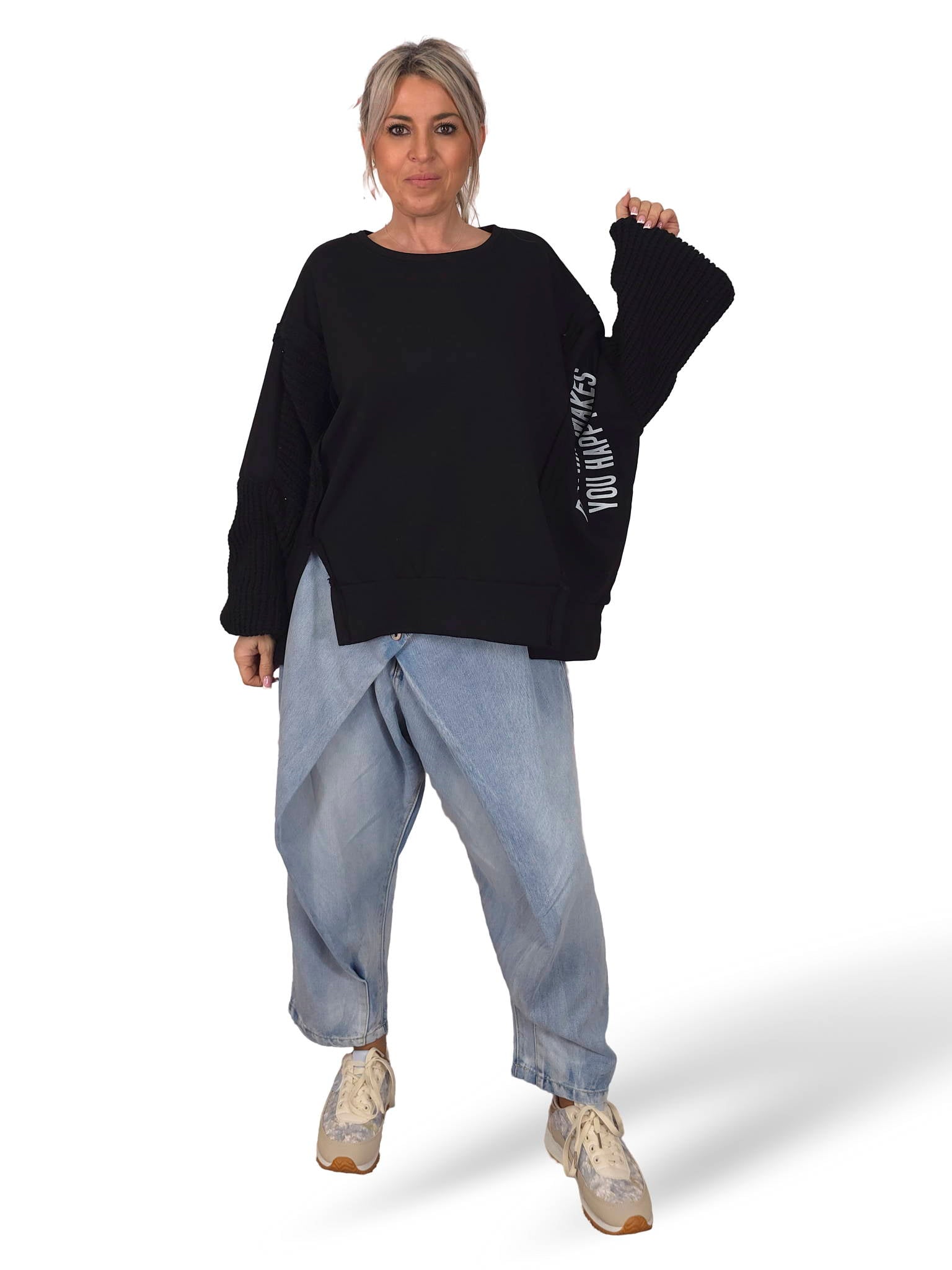 MAXI SUDADERA MANGAS PUNTO