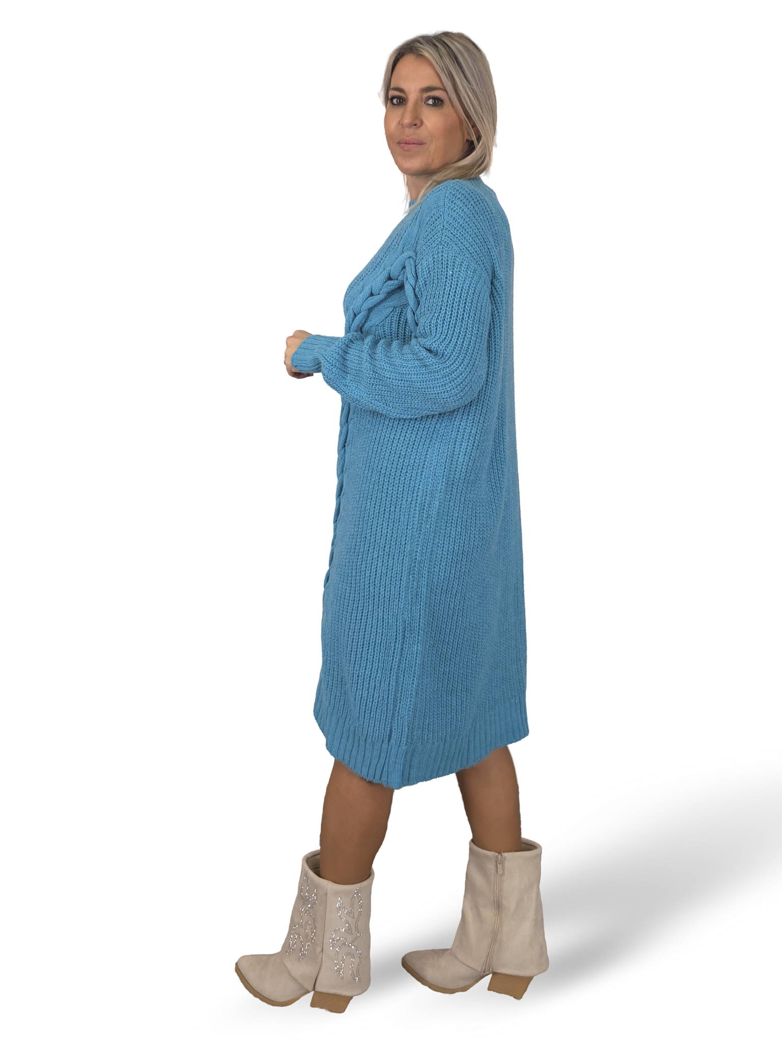 VESTIDO PUNTO GRUESO TRENZADO JOT