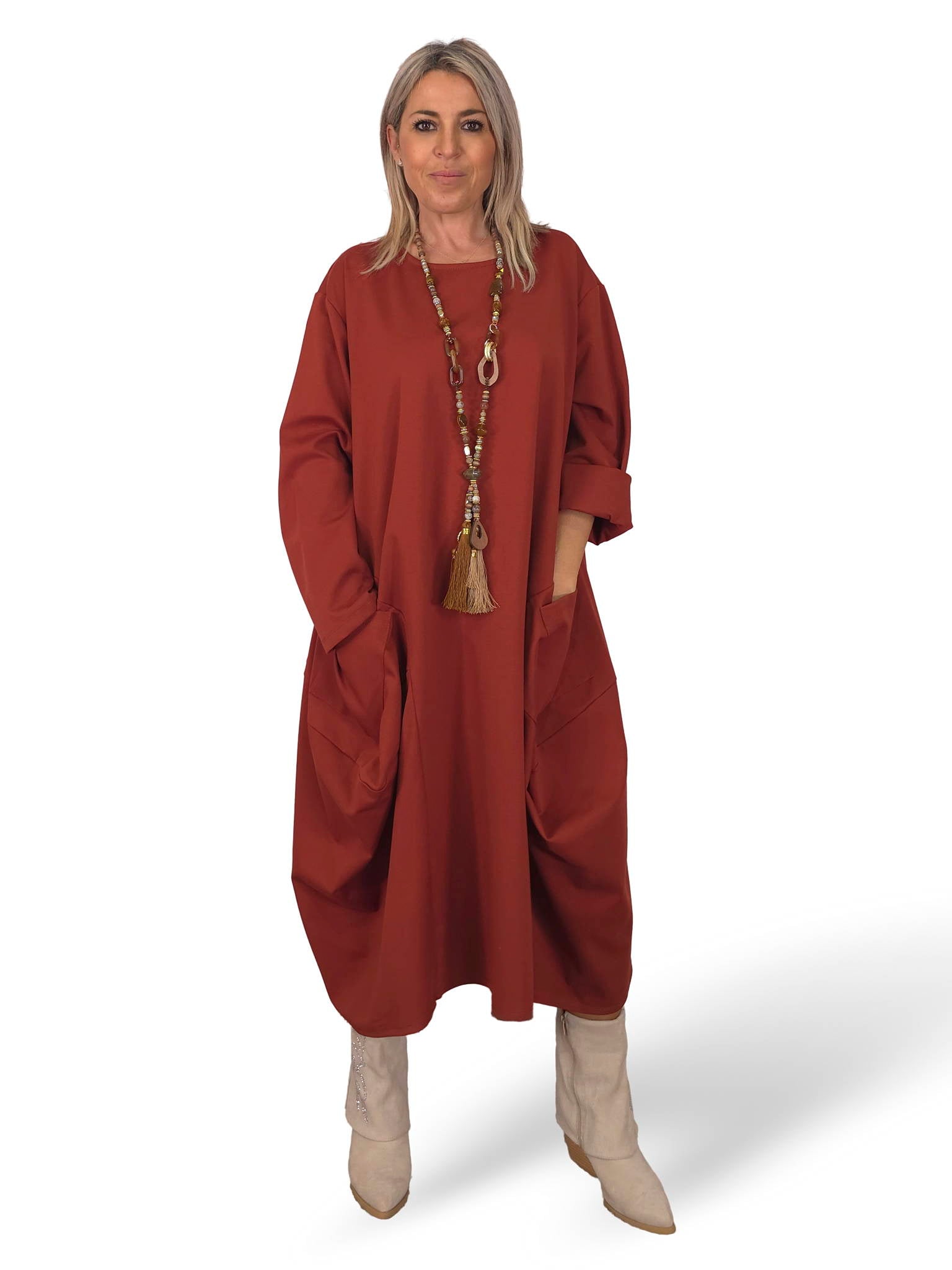 VESTIDO GLOBO BOLSILLOS JOT