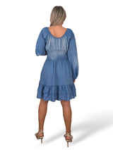 VESTIDO CORTO NIDO DE ABEJA TENCEL JOT