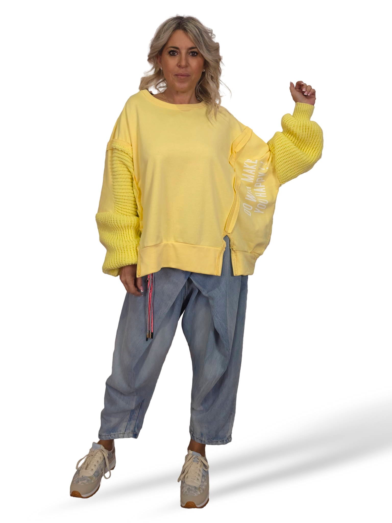 MAXI SUDADERA MANGAS PUNTO