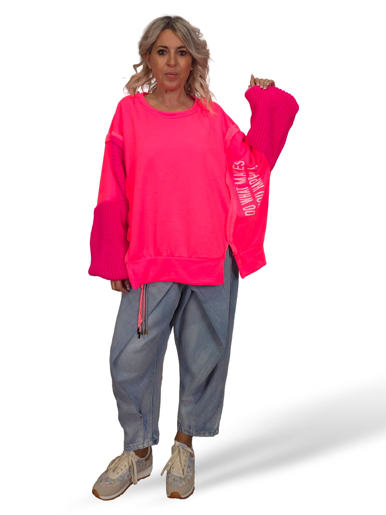 MAXI SUDADERA MANGAS PUNTO