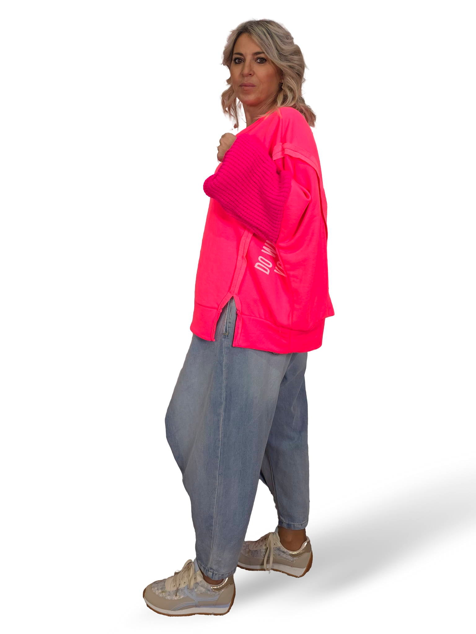 MAXI SUDADERA MANGAS PUNTO