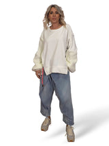 MAXI SUDADERA MANGAS PUNTO